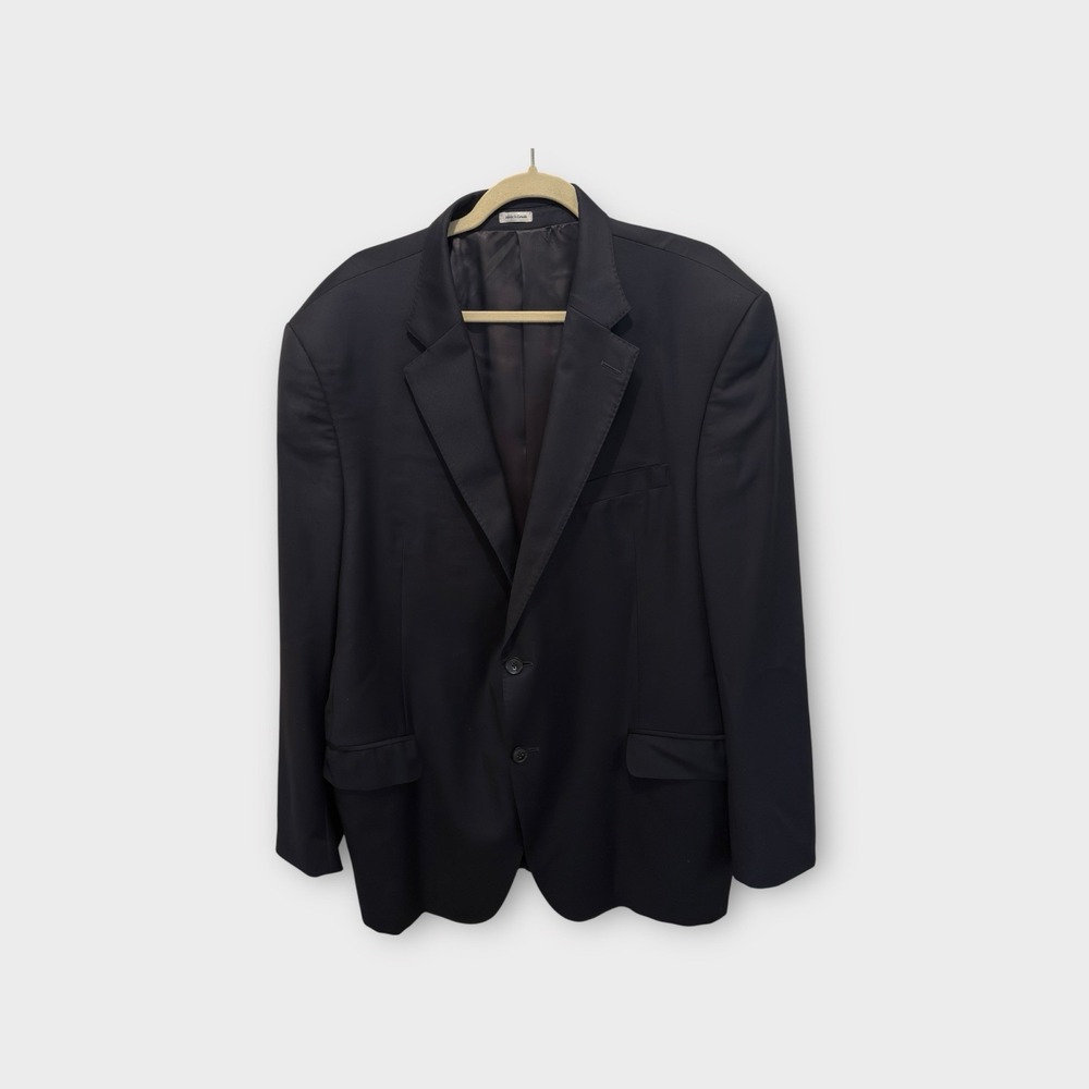 Peter Millar Wool Sport Coat 2-Button Blazer Men's Size 48T‎ Navy